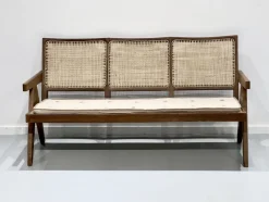 Best Pamono 3-Seater Bench Sofa by Pierre Jeanneret, India, 1956