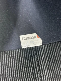 Pamono 2-Seater Sofa and Lounge Chair for Cassina attributed to Vico Magistretti for Cassina, 1970s, Set of 2><noscript><img width=