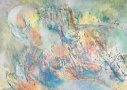 New Pamono Sebastiano Sanguigni, Nude Abstraction, Oil Painting, 2000s