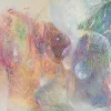 Pamono Sebastiano Sanguigni, Nude Figures Abstraction, Oil Painting, 2000s> Abstraction