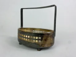 Pamono Secession Basket attributed to Hans Offner for W&G, 1890s> Trunks Crates & Baskets