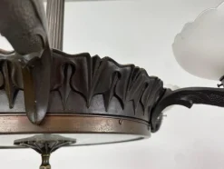 Discount Pamono Secession Bronze Chandelier, 1920s