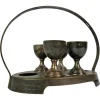 Pamono Secession Egg Cups attributed to Josef Hoffmann, 1890s, Set of 5> Dinnerware Accessories