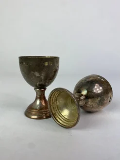 Pamono Secession Egg Cups attributed to Josef Hoffmann, 1890s, Set of 5><noscript><img width=
