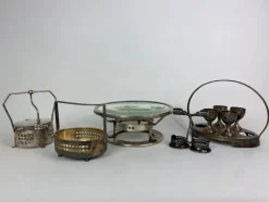 Pamono Secession Egg Cups attributed to Josef Hoffmann, 1890s, Set of 5><noscript><img width=