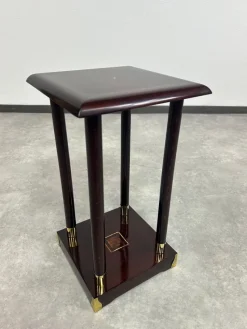 Pamono Secession Mahogany Pedestal, 1890s><noscript><img width=