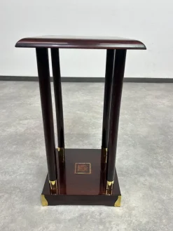 Pamono Secession Mahogany Pedestal, 1890s><noscript><img width=