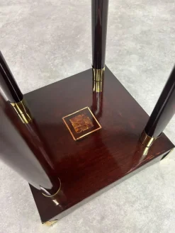 Pamono Secession Mahogany Pedestal, 1890s><noscript><img width=