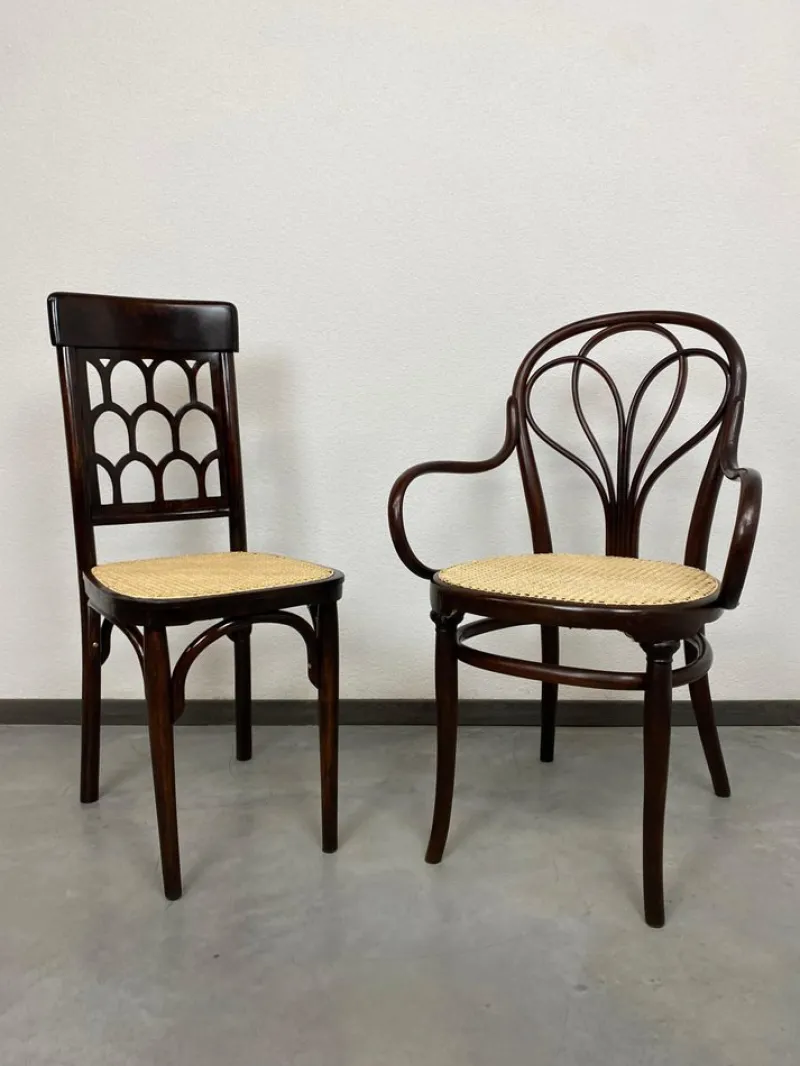Pamono Secession No. 25 Desk Chair attributed to Thonet, 1890s> Office Chairs