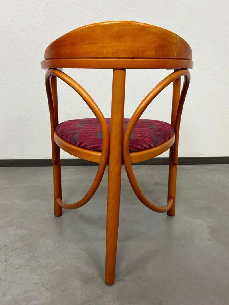 Pamono Secession No. 81 Tripod Chairs attributed to Thonet, 1930s, Set of 2