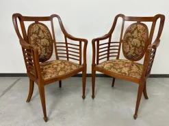 Pamono Secession Seating Group by Otto Wagner, 1890s, Set of 3><noscript><img width=