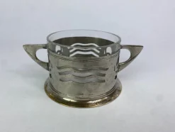 Pamono Secession Sugar Bowl attributed to Argentor Wien, 1890s><noscript><img width=