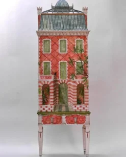 Pamono Second Empire Red Brick Doll House by Eric Lansdown> Decorative Objects