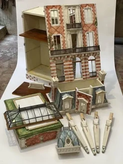 Pamono Second Empire Red Brick Doll House by Eric Lansdown><noscript><img width=