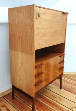Pamono Secretaire attributed to Frantisek Mezulanik for Up Závody, Former Czechoslovakia, 1960s><noscript><img width=