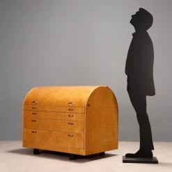 Pamono Secretaire with Drawers by Giovanni Offredi for Saporiti Italia, 1970s> Secretaires