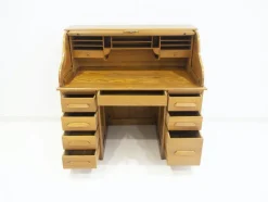 Pamono Secretary Desk in Oak><noscript><img width=