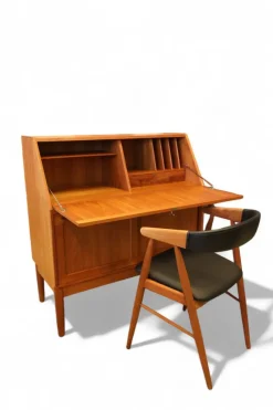 Pamono Secretary in Teak Denmark by H.W. Klein for Bramin, 1960s><noscript><img width=