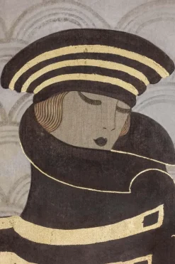 Pamono Seighaiha, Art Deco Style Composition, Canvas Painting> Art Deco