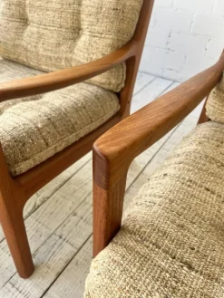 Pamono Senator Easy Chairs by Ole Wanscher for Cado, 1960s, Set of 2><noscript><img width=