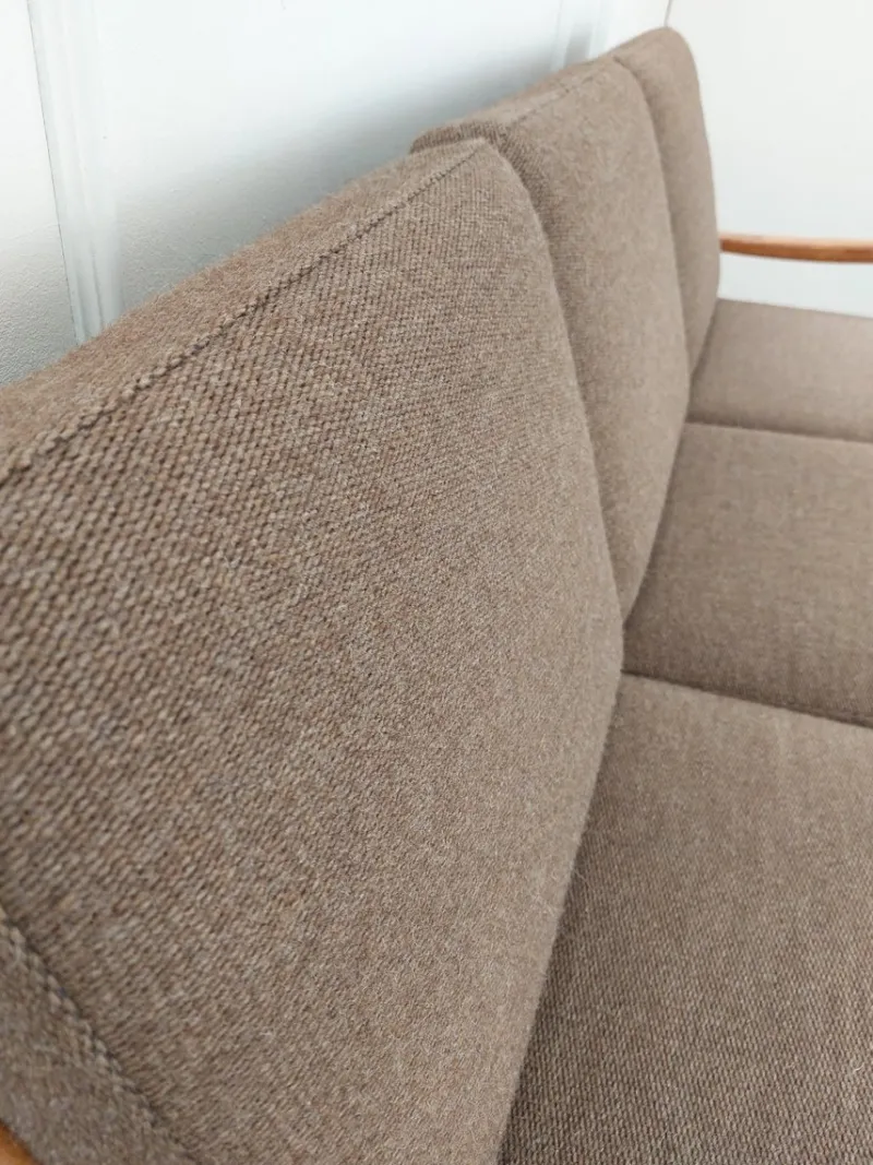 Hot Pamono Senator Three-Seater and Two-Armchair Set by Ole Wanscher for Poul Jeppesens, 1970s, Set of 3
