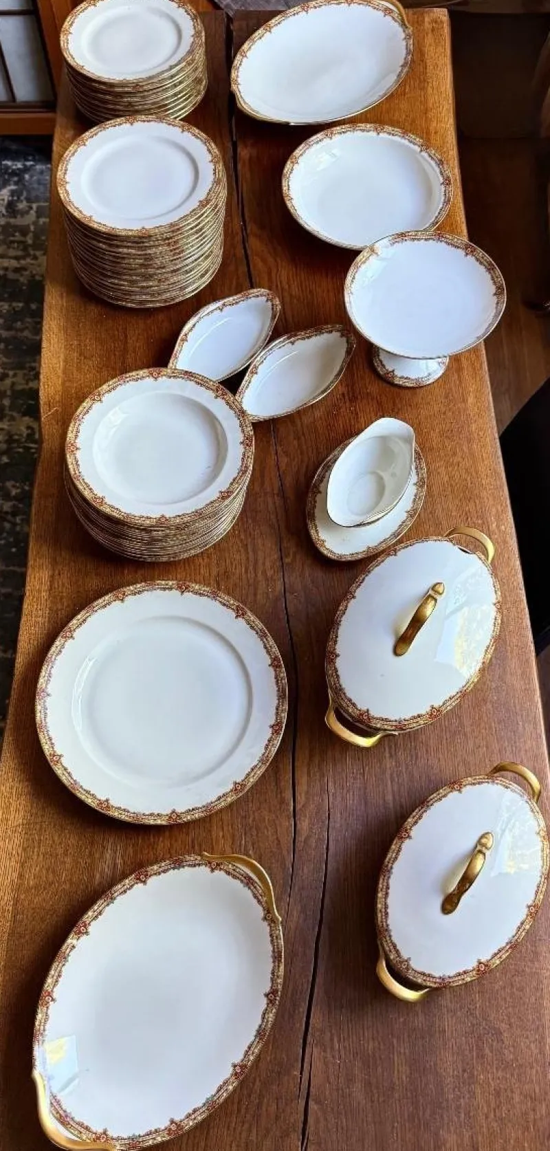 Sale Pamono Service from Limoges, Set of 48