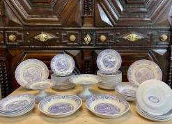 Pamono Service from Yeddo Sarreguemines, Early 20th Century, Set of 67><noscript><img width=