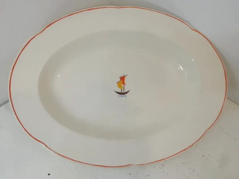 Pamono Serving Plate by Gio Ponti for Richard Ginori, 1930s> Dinnerware Accessories