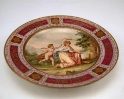 Clearance Pamono Serving Plate from Viennese Imperial Porcelain Manufactory, 1816