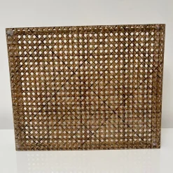 Pamono Serving Tray in Acrylic Glass, Cannage & Brass in the style of Christian Dior for Christian Dior> Trays