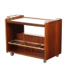Pamono Serving Trolley in Wood, Italy, 1960s> Serving Bar Carts & Trolleys