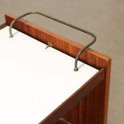 Pamono Serving Trolley in Wood, Italy, 1960s><noscript><img width=