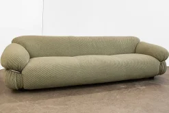 Pamono Sesann Sofa and Armchairs by Gianfranco Frattini for Cassina, 1970, Set of 3><noscript><img width=
