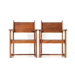Best Pamono Set of Art Deco Children's Armchairs by Jan Wils for Eik en Linden, 1918