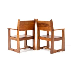 Best Pamono Set of Art Deco Children's Armchairs by Jan Wils for Eik en Linden, 1918