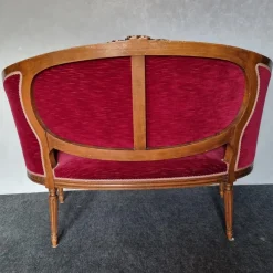 New Pamono Set of Basket Bench and Armchairs, 1950s, Set of 3