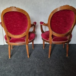 New Pamono Set of Basket Bench and Armchairs, 1950s, Set of 3
