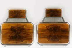 Pamono Set of Bauhaus Tubular Steel Beds, 1940s> Daybeds & Chaises Lounges