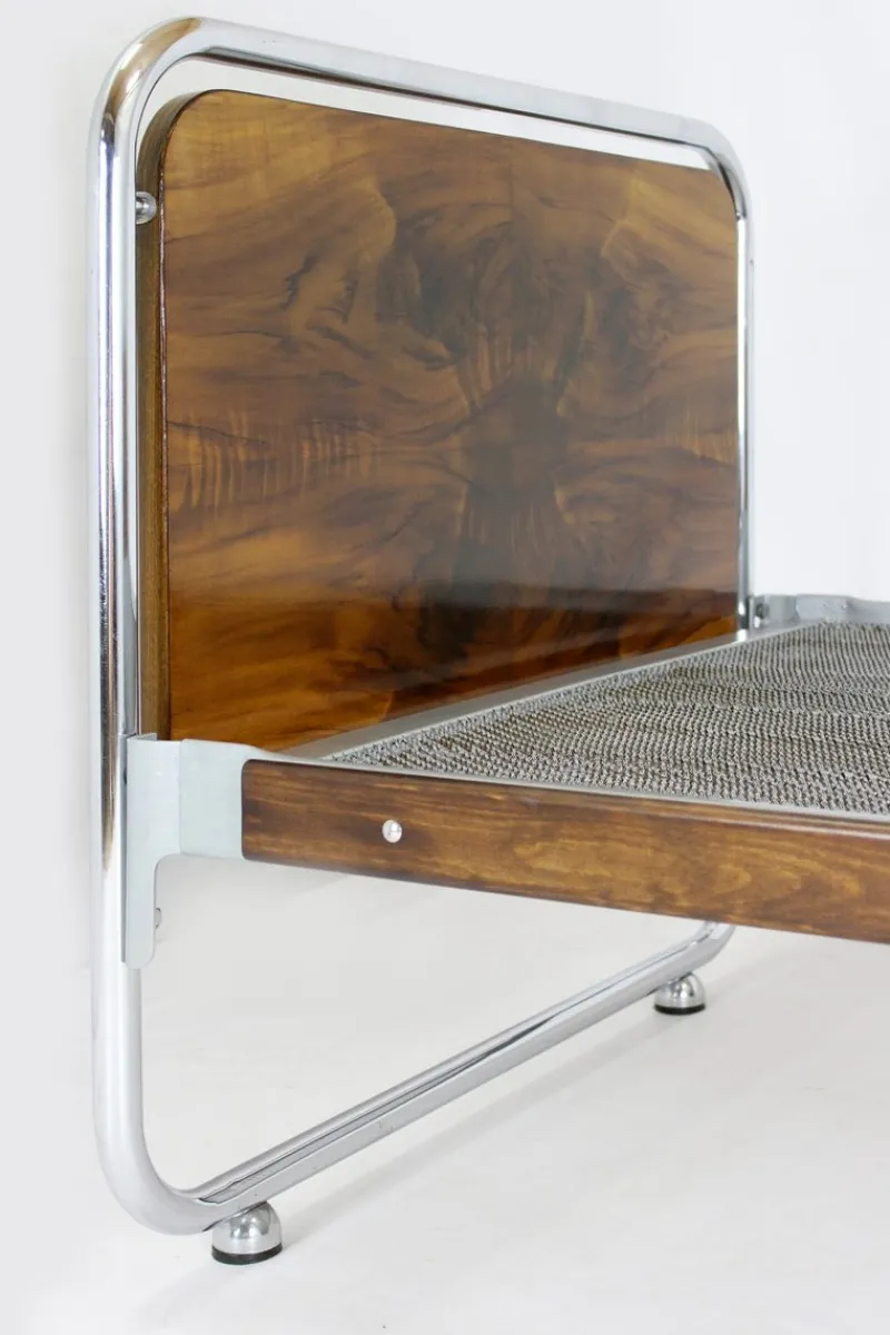 Pamono Set of Bauhaus Tubular Steel Beds, 1940s> Daybeds & Chaises Lounges
