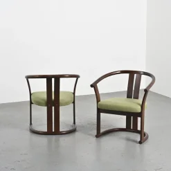 Pamono Set of Beech Armchairs by Isamu Kenmochi, 1960s> Living Room Sets
