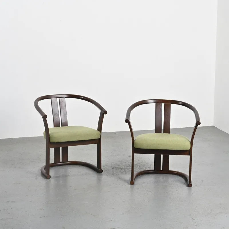 Pamono Set of Beech Armchairs by Isamu Kenmochi, 1960s> Living Room Sets