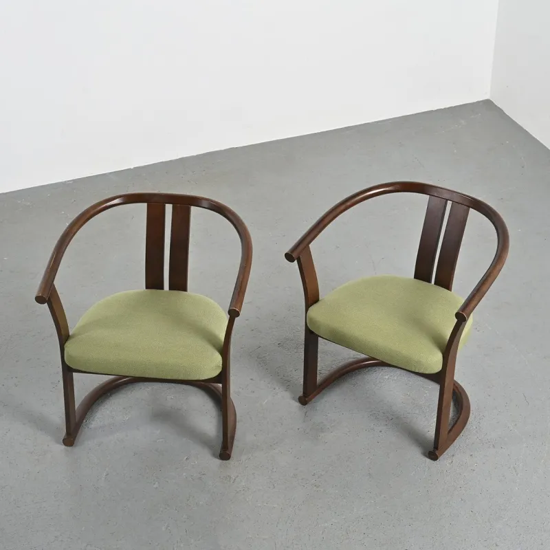 Pamono Set of Beech Armchairs by Isamu Kenmochi, 1960s> Living Room Sets