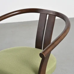 Pamono Set of Beech Armchairs by Isamu Kenmochi, 1960s><noscript><img width=