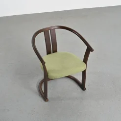 Pamono Set of Beech Armchairs by Isamu Kenmochi, 1960s><noscript><img width=