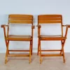 Pamono Set of Beech Wood Garden Armchairs by Sollinger, Germany, 1940> Garden Seating