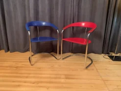 Pamono Set of Canasta Chairs from Arrben, Italy, 1970s-1980s><noscript><img width=