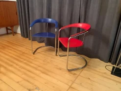 Pamono Set of Canasta Chairs from Arrben, Italy, 1970s-1980s><noscript><img width=