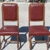 Clearance Pamono Set of Chairs with Seat and Back in Red Leather, Italy, 1980