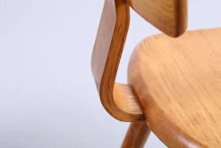 Pamono Set of Children's Chairs in Beech Wood by VD Woude, 1950s><noscript><img width=