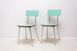 Pamono Set of Czechoslovak Cafe Chairs in Formica, 1960s